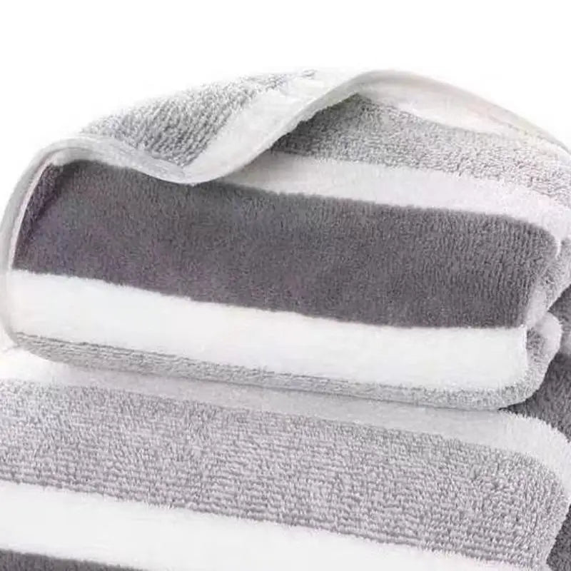 Thickened Absorbent Bath Towel - Soft Polyester Face & Body Towel