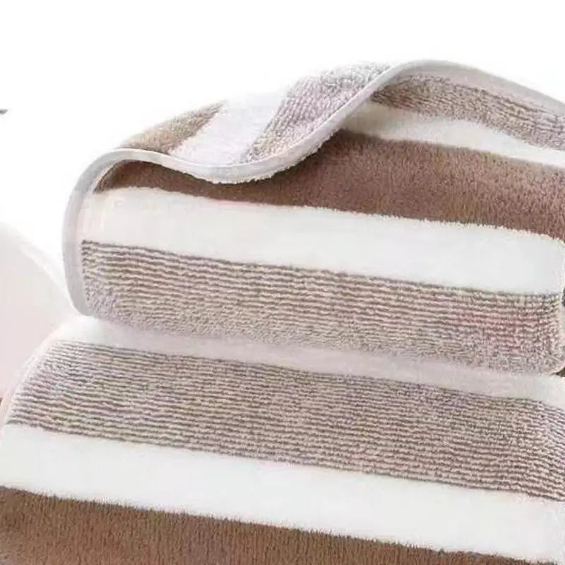 Thickened Absorbent Bath Towel - Soft Polyester Face & Body Towel