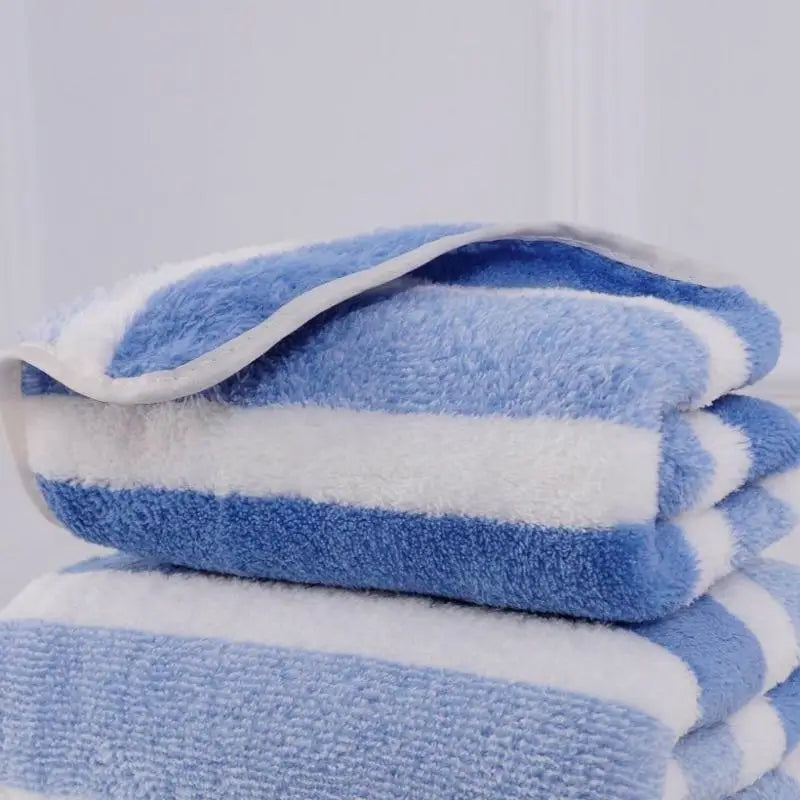Thickened Absorbent Bath Towel - Soft Polyester Face & Body Towel