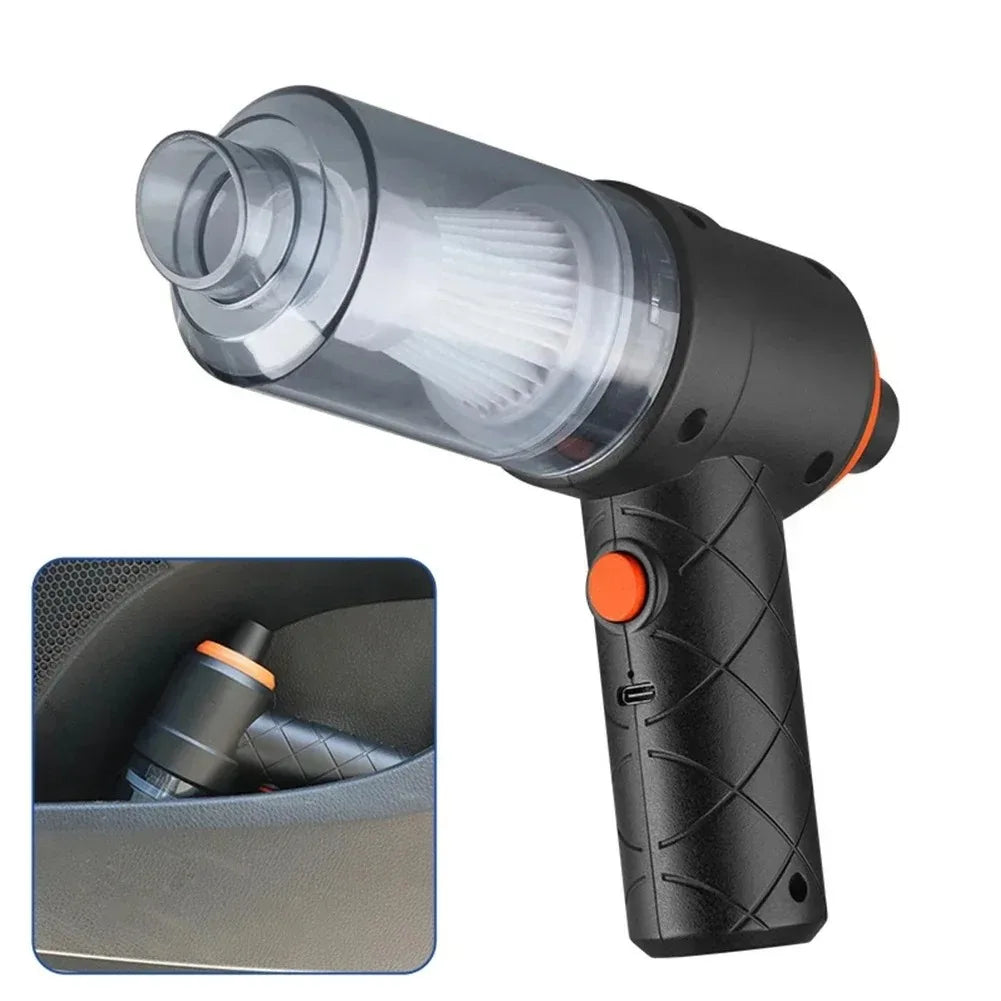 Premium Car Vacuum Cleaner - 9000PA Cordless & Rechargeable